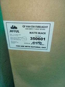 Factory Sealed Jøtul GF 600 Firelight Gas Stove