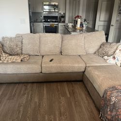 Light/ Dark Beige Couch 