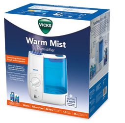 Vicks Warm Moisture Humidifier - White/Blue