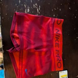 Nike Pro Women's Athletic Training Shirt Red/Orange