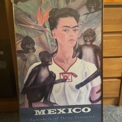 Framed Frida Kahlo Poster