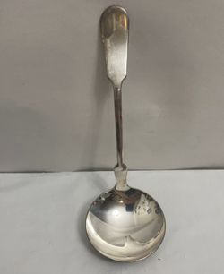 silver-plated The Bailey Banks & Biddle Co. Fine Silver Plate Ladle