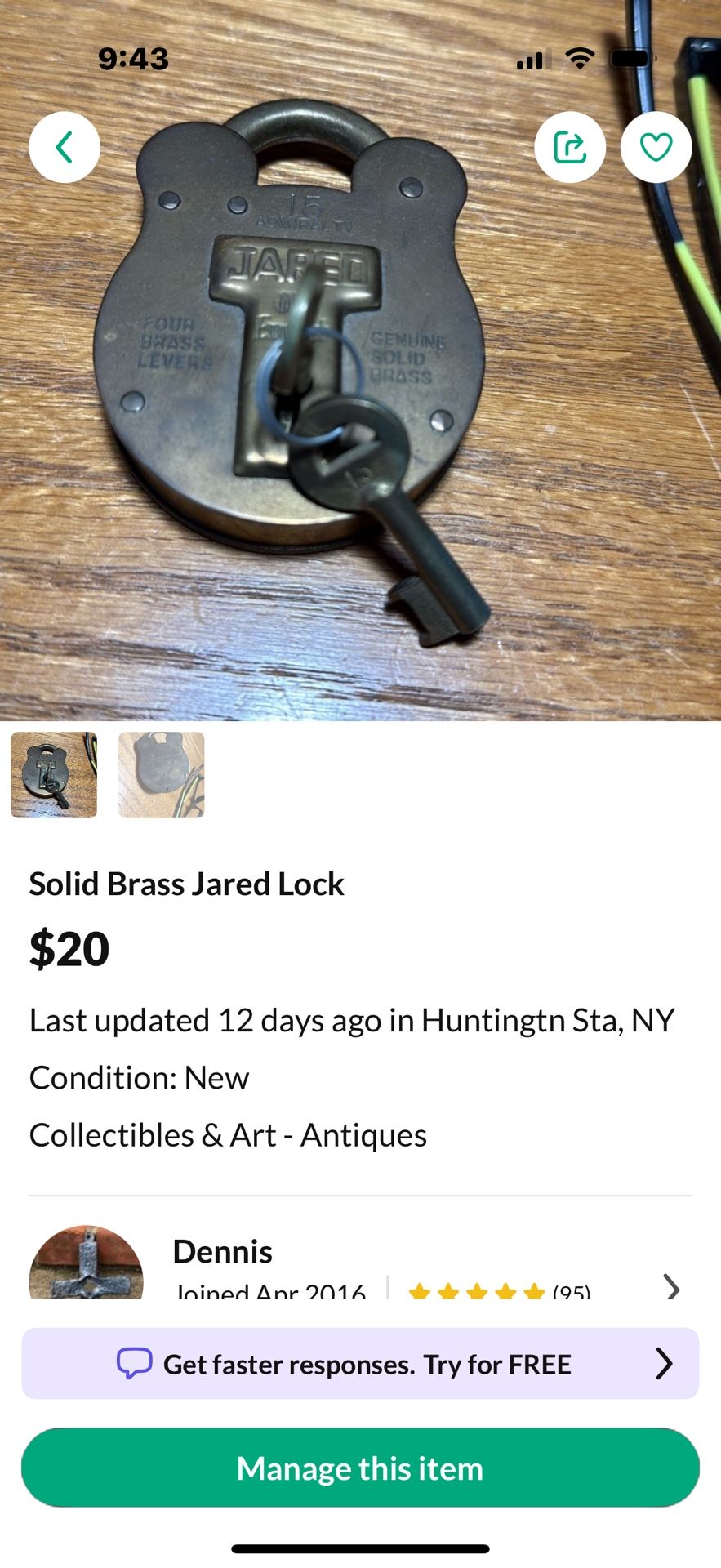 Brass lock