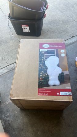 Blow mold Christmas gingerbread man
