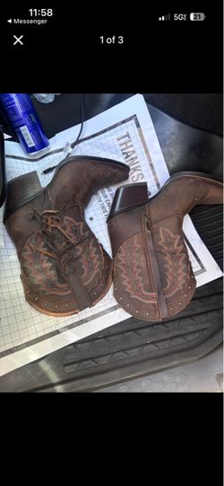 Brown Leather Western Cowboy Boots