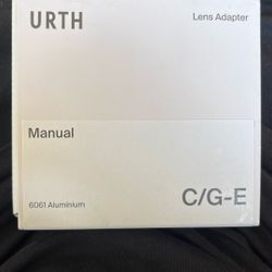 Urth Lens Mount Adapter: Compatible with Contax G Lens to Sony E Camera Body