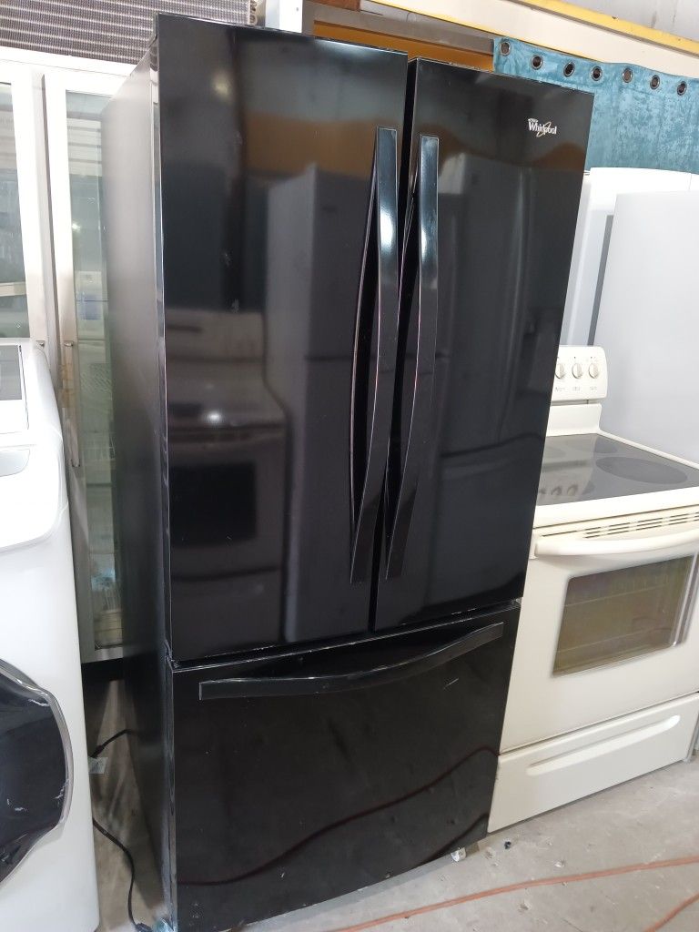 30 W By 67 H Whirlpool Refrigerator French Door Ice Maker On The Bottom