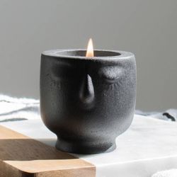 Modern Face Vessel Candle Holder Flower Planter Home Decor Accent