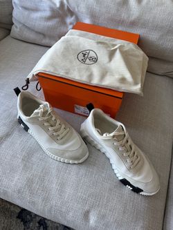 Hermes men Bouncing sneaker like new with box size 42