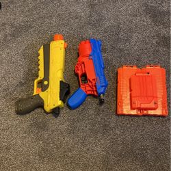 Nerf Guns And Magazines 