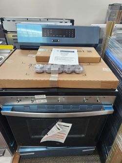 30 in. 5-Burners Smart Free-Standing Gas Convection Range in Stainless with EasyWash Oven Tray And No- Preheat Air Fry