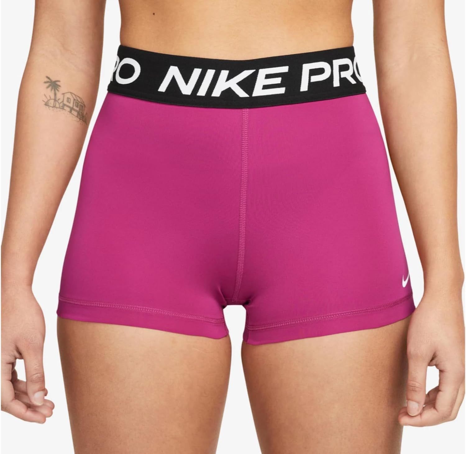 Nike Pro Womens Pink and black shorts size small