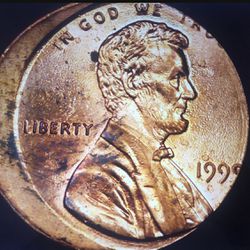 Unique RARE  ERROR 1999 penny, off center, $150!!!