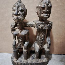 African Dogon Primordial Couple Statue