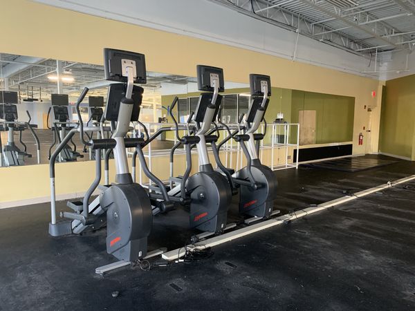 Lot of 3 Life fitness commercial elliptical cross trainer
