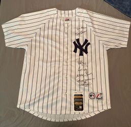 Yankees multi signed jersey , Reggie Jackson , whitey ford , many more JSA