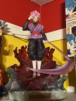 Goku Black Super Sayian Rose Resin
