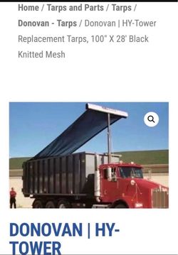 Large Truck Tarp 100 X 28