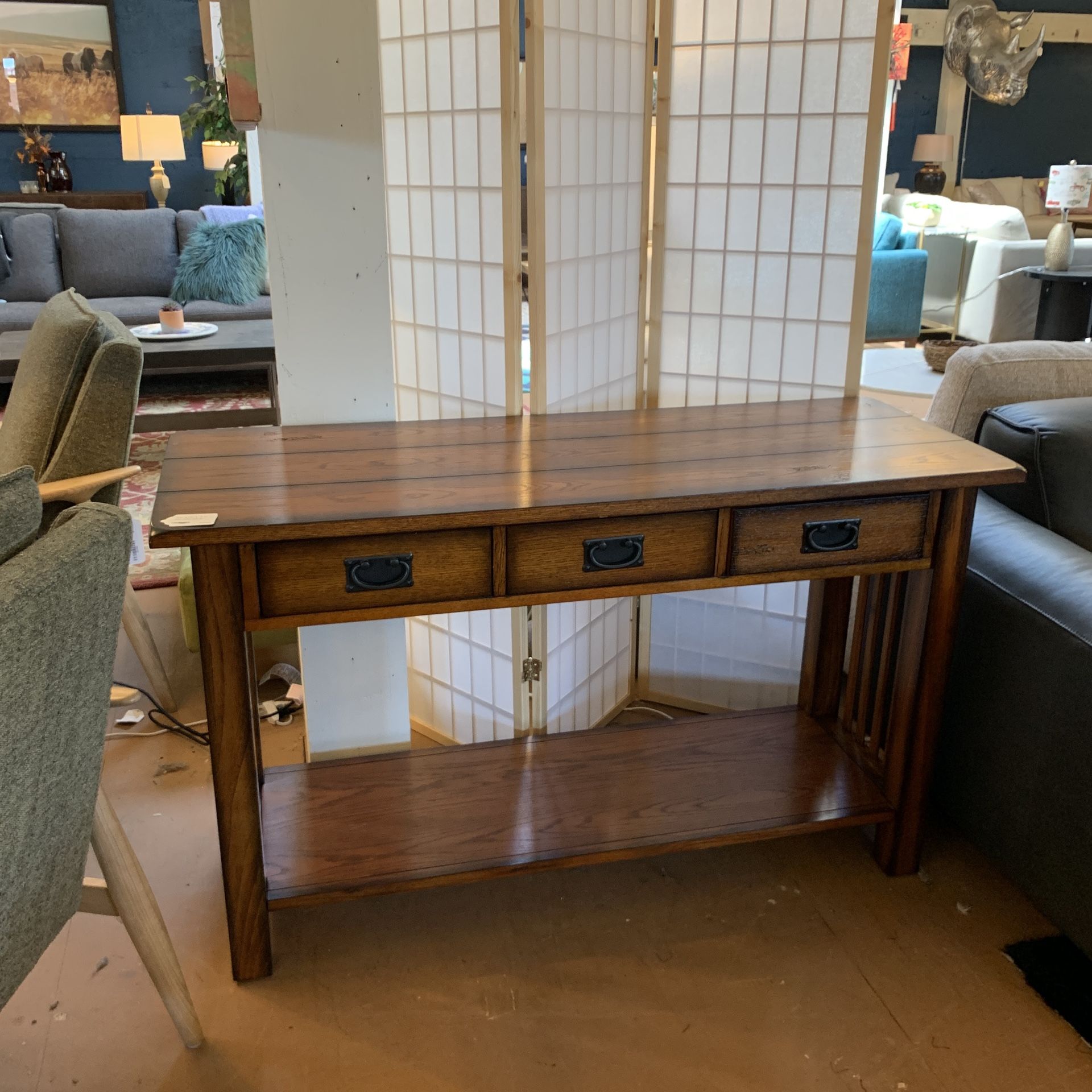 Wood Console Table
