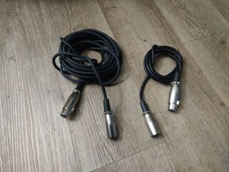 XLR Male to Female Audio Cable For Sale (Set of 2)(20 Feet & 5 Feet)