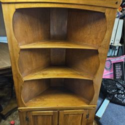 Antique Corner Hutch