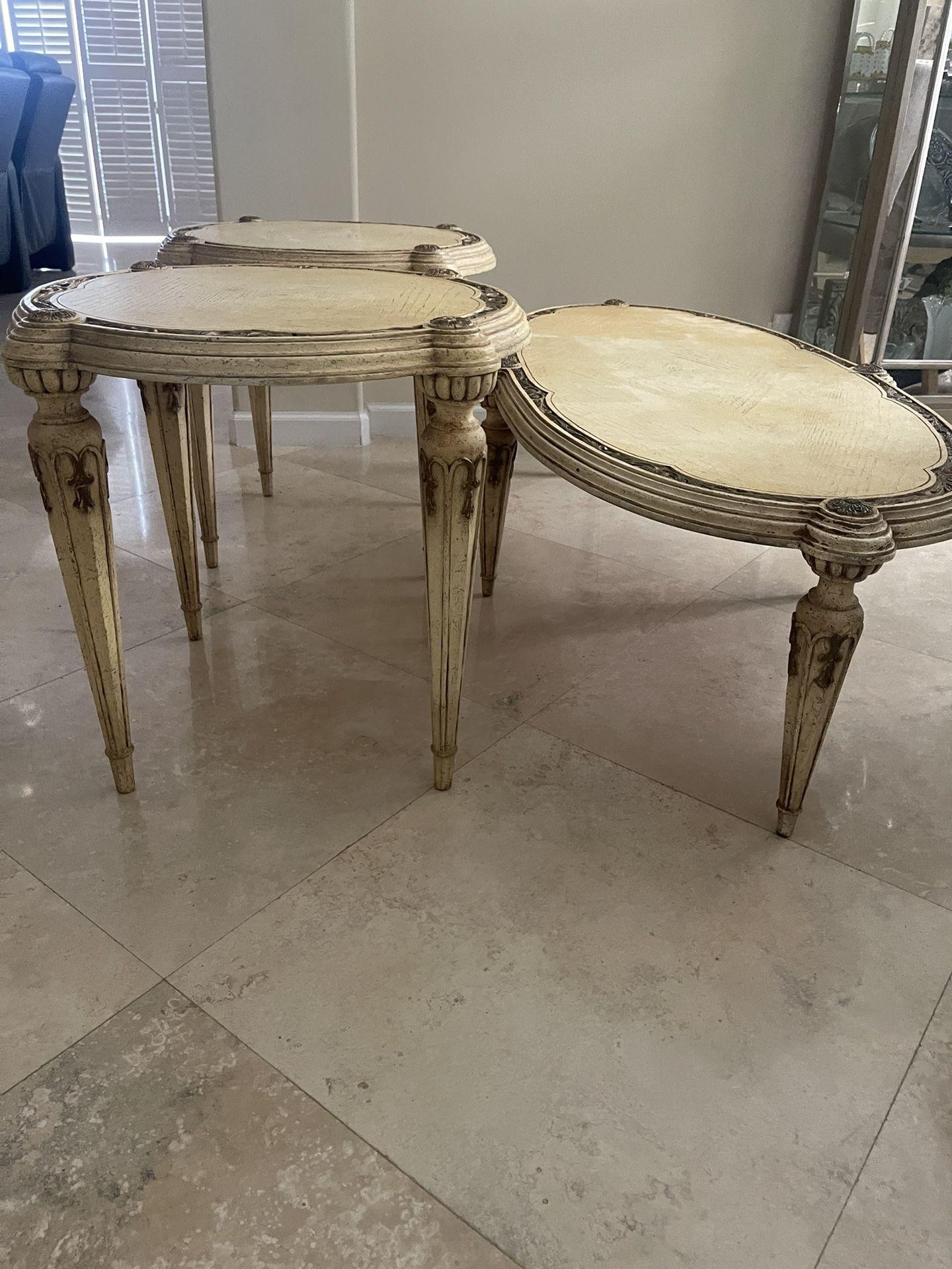 Coffee Table - 57” X 28” X 17” And 2 Side Tables - 24” X 23”
