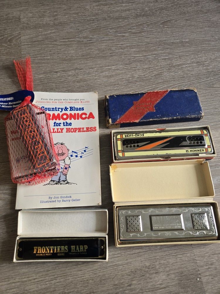 Vintage M. Hohner The Echo Harp Harmonica Germany