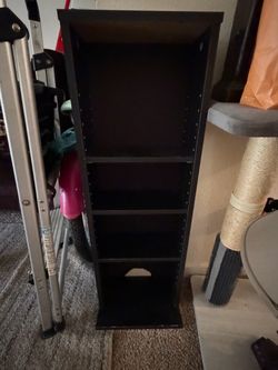 Black bookshelf
