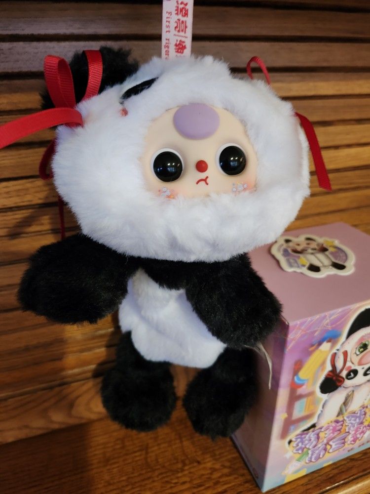 LABUBU PANDA ✏️ Pencil Case AUTHENTIC FROM CHINA. NEW w/Box Adorable!