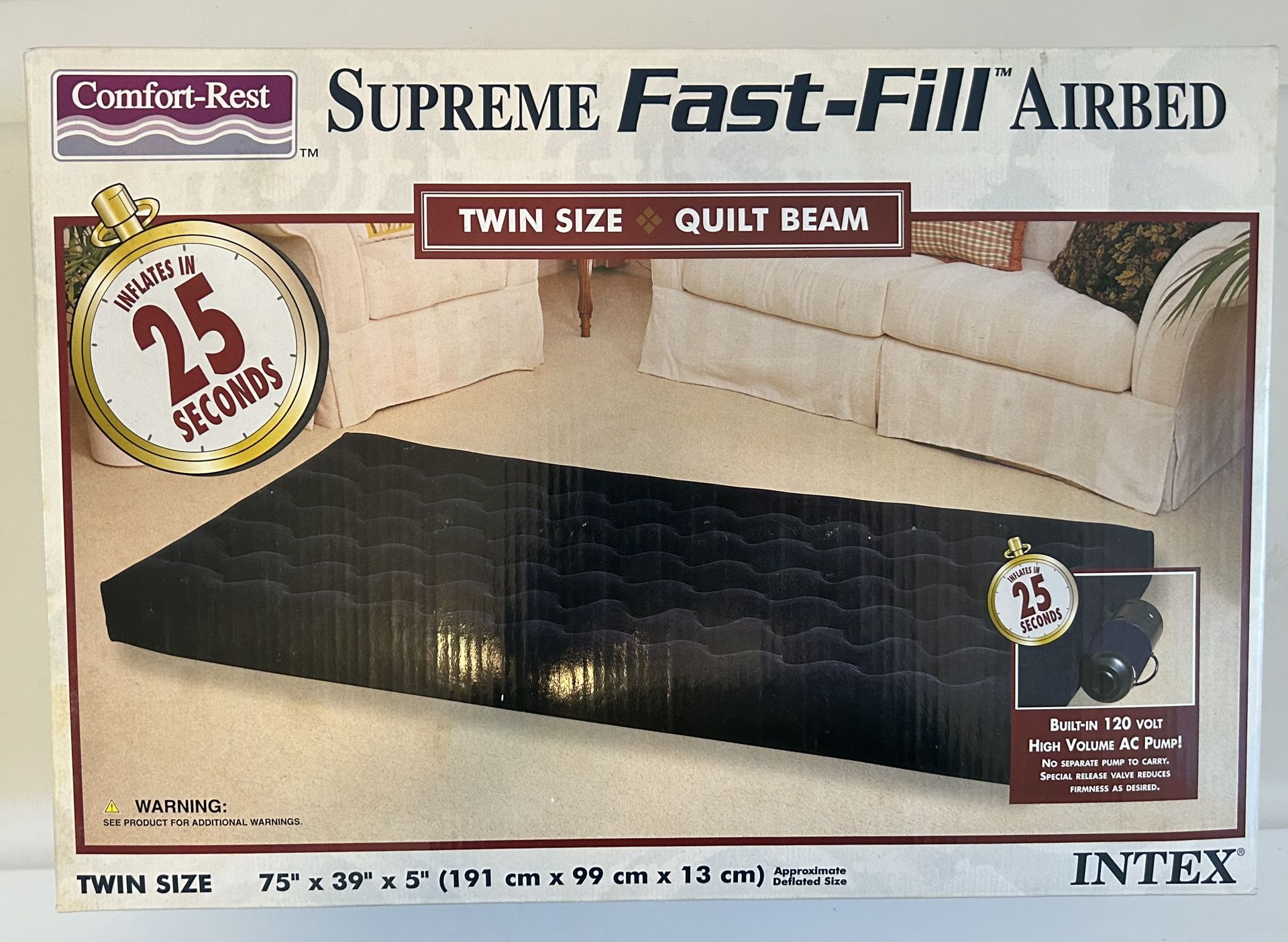 Supreme Twin Fast Fill Air Bed