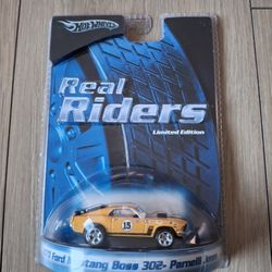 Hotwheels70 Ford mustang Boss 302 Parnell Jones Limited Edition Real Riders Or Trade