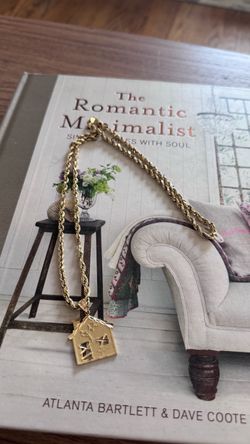 14k Chain & 14k Trap House pendant