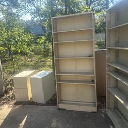 Metal Filing Cabinets And Shelves $80 For All