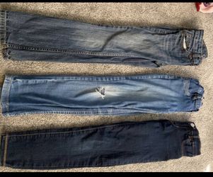 3 pairs of size 8 kids jeans