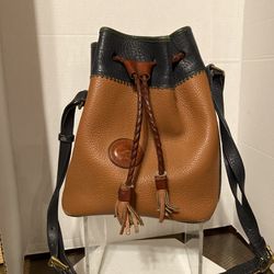 Dooney & Bourke All-Weather Leather Drawstring Bag