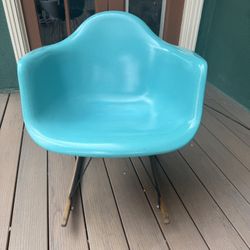 Modernica Eames Vintage Turquoise Rocking Chair