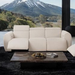 Brand New Dual Power Ultra Chic Modern Glam Midcentury Modern Recliner Sofa 