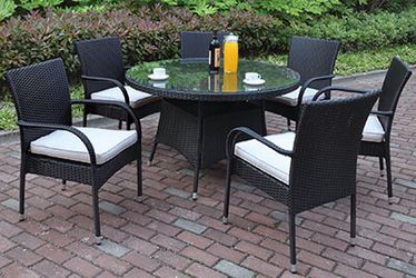 7pc Outdoor Table Set @Elegant Furniture