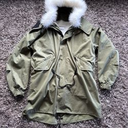 Sandro Paris Khaki Winter Parka