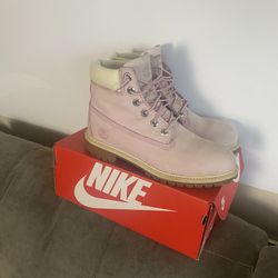 Pink Timberlands US Size 6