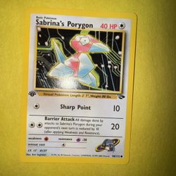 Sabrina's Porygon #98 Pokemon Gym Challenge