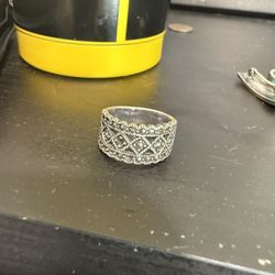 Sterling Silver 925 Marcasite Ring, Read destination