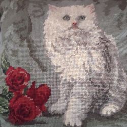 Sale, $70*****Antique French Needlepoint Wool 100%