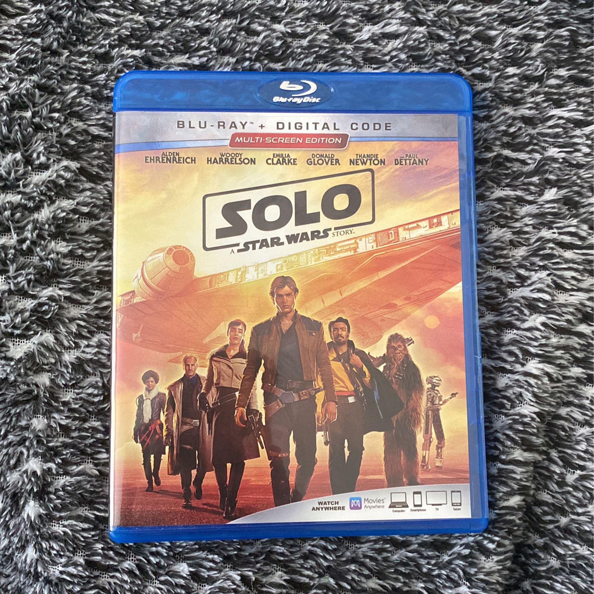 Star Wars: SOLO + Bonus Blu-Ray DVD 