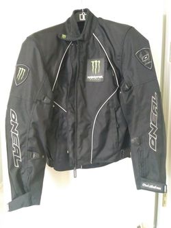 Mens large textile motorcycle jacket