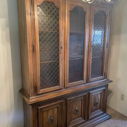 Oak China Cabinet 