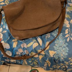 SAS Suede Tan purse $25
