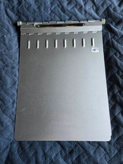 Metal clip board with cover