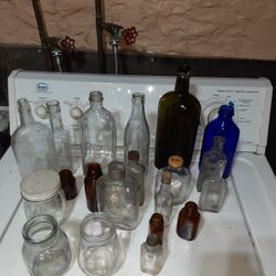 Vintage  Glass  Bottles 