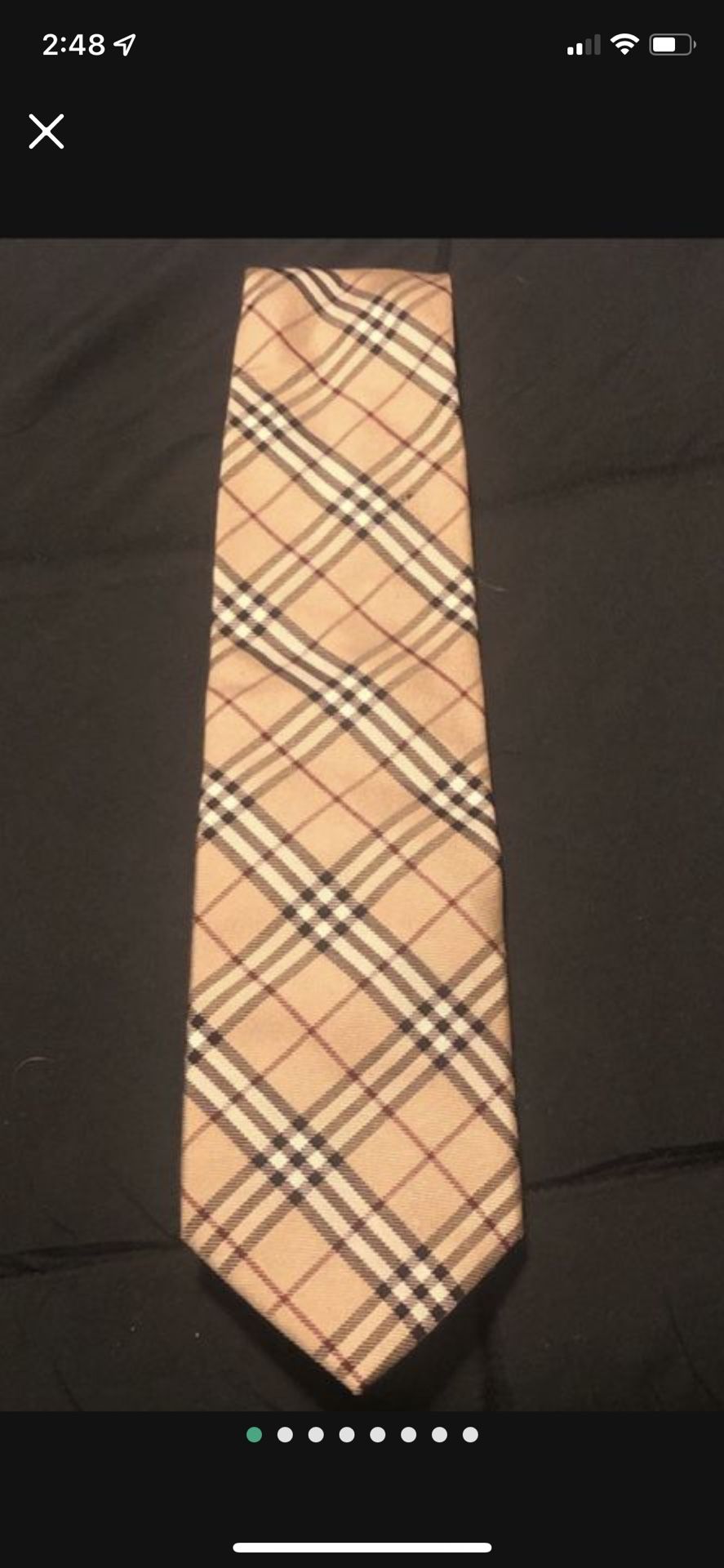 AUTHENTIC   BURBERRY MENS TIE - Worn Once/ Burberry Men’s Tie In Perfect Condition 